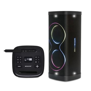 MEGALINE MPT820 MPT-820 500W 블루투스스피커 이동식앰프 휴대용앰프 버스킹 행사 충전식 TWS기능