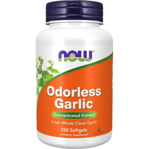 무취 마늘 추출물 50mg 연질 250정 알륨 사티품 미국산 Odoless Galic, 100카운트(1팩), 1개