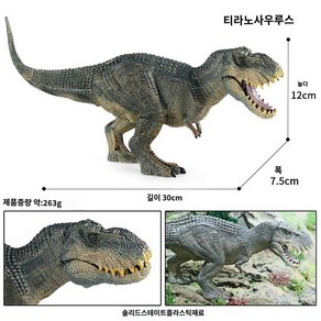 티라노사우르스 쥬라기 육식공룡 바스타토사우르스 공룡피규어, 30cm 티라노사우루스 영화 (딱딱하지 않고)