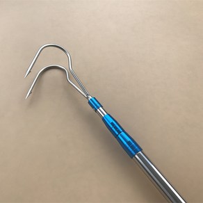 돌갈퀴 스텐 돌뒤집게 갈고리 돌들추게 해루질 장대, 16. 4m 블루 스리바 (역가시 없음), 1개