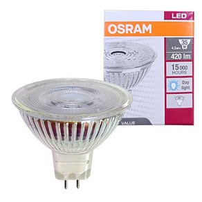 오스람 LED MR16 12V 4.5W 주광색 6500K 핀타입 35W대체 1등급