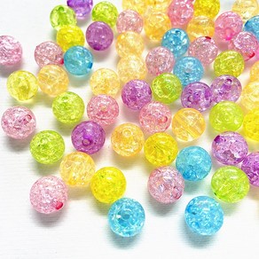 컬러 크랙볼 아크릴 비즈재료, (B162-1)8MM 10g약35pcs, 1개