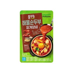 풀무원 해물 순두부찌개 양념, 140g, 11개