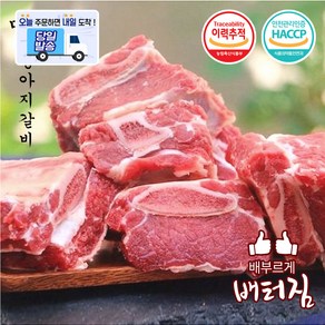 (당일출돼지) 부드러운 송아지 소갈비 1kg 찜갈비