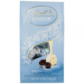 Lindt LINDOR 린트 린도르 화이트 초콜릿 트러플 144g, 1개