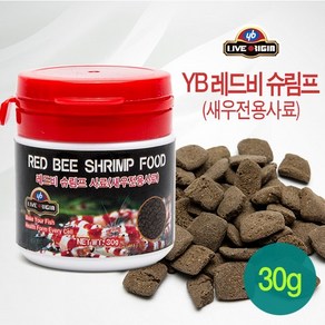 YB 레드비 슈림프 새우전용사료, 30g, 1개