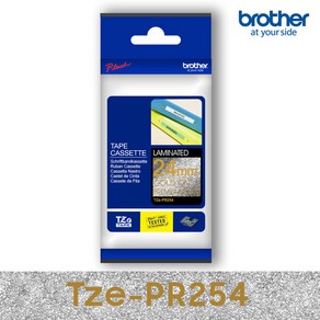 브라더 브라더정품 Tze-PR254_프리미엄화이트/골드24mmx4m 라벨테이프, 1개, TZe-PR254(24mm) 프리미엄화이트/골드