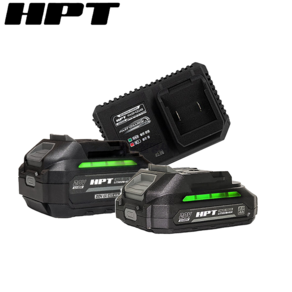 HPT 20V 충전공구 배터리 2개 고속충전기 세트 마끼다호환 2.0Ah 4.0Ah 슬라이드 충전기 세트, 1개