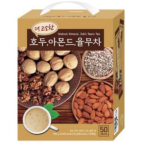 8585 [][][] 희창 더 고소한 호두 아몬드 율무차 50T, 18g, 50개입, 1개