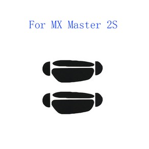 2 마우스 발 글라이드 스티커 커브 에지 스케이트 MX Maste 2S/3, 검은색, 1개