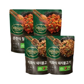 비비고 춘천 철판 닭갈비 700g x2개+돼지불고기 400g x2개, 없음