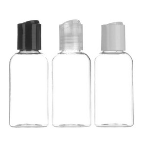 프레스캡 30ml 50ml 60ml 75ml 80ml 100ml 똑딱이캡 공병 화장품, 50ml투명 타원형 검정캡, 1개