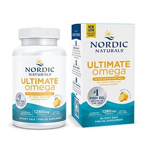 Nodic Natuals Ultimate Omega in Fish Gelatin Le Nodic Natuals Ultimate Omega 생선 젤라틴 레몬 맛 - 소프트, 1개