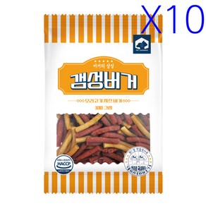 펫러닝 갬성버거 오리고기 치즈버거 100gx10개, 10개, 100g