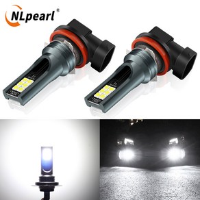 NLpeal 자동차 안개등 운전 램프 자동 LED 전구 H8 H11 브라이트 H16 JP 9005 HB3 9006 HB4 H1 H3 6500K 12V 2, 6000K, H1, 1개