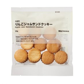 일본 무인양품 사과잼 샌드 쿠키 50g, 1개