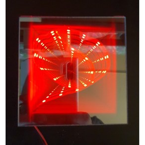 빨강 무한거울만들기 LED무한반사 하프미러 만들기