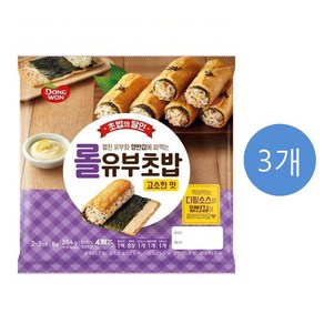 동원에프앤비 동원 롤유부초밥 고소한맛 254g (무료배송), 3개