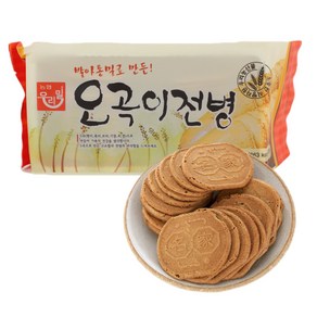 우리밀 오곡이전병3봉 5봉 옛날전병 발아통밀로 만든 전통과자, 150g, 5개