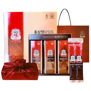 정관장 6년근 홍삼정 에브리타임 마일드 홍삼 스틱 센스 30세트 300ml+쇼핑백 설 명절 골프 여행 선물세트(전통 포함) 1개, 1세트, 30회분