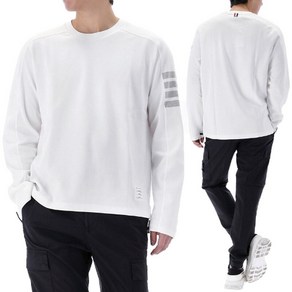 톰브라운 (명품) 24SS 4바 롱 슬리브 긴팔 티셔츠 MJS245A 100