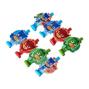 PJ Masks Blowouts - 12.7cm(5인치) 8개 팩 퍼피 구조대 테마 축하 파티 블로어를 위한 완벽한 전리품 가방 필러 게임 상품 및 경품