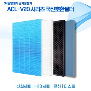 SK매직 공기청정기 ACL-V20 ACL-V100 ACL-V200 ACL-150UA CL-V20BRTLSL ACL-150USASKCG 국산호환필터 ﻿﻿, 산화H13헤파필터1