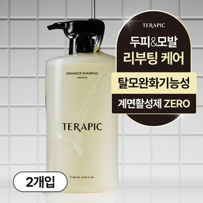 테라픽 약산성 두피강화 인핸스 샴푸 피그우드, 2개, 500ml