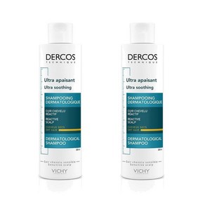 비쉬 델코스 울트라 수딩 더마톨로지컬 샴푸 건조한 모발용 200ml 2개 Vichy Decos Dematological Shampoo