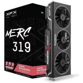 XFX 스피드STER MERC319 RADEON RX 6950XT 16GB GDDR6 블랙 게이밍 그래픽 카드