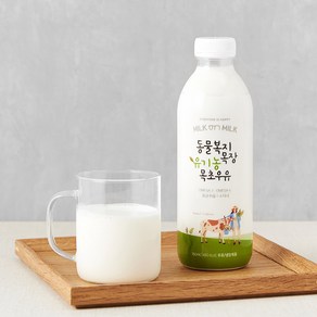[밀크온밀크] 동물복지 유기농 목초우유 750mL, 4개, 750mg