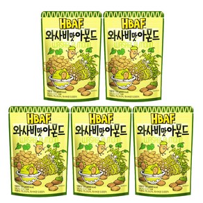 바프 와사비맛 아몬드, 120g, 5개