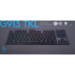 로지텍코리아 G913 TKL 텐키리스 무선 RGB 기계식게이밍, 블랙, G913TKL_텍타일(갈축), 갈축