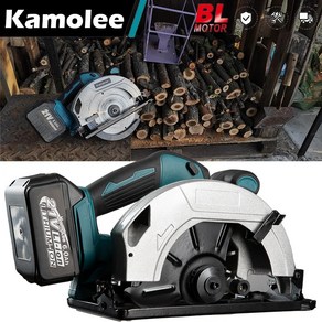 7인치 브러시리스 전기 원형 톱 무선 원형 톱 Makita 18V 배터리용 목공 전동 공구KAMOLEE TOOL, 5)2x5.0Ah 18V Battey  미국, 1개