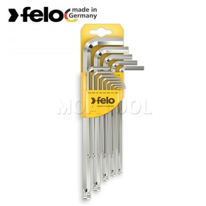 펠로375 130 11 inch 13PCS 브라이트가드 롱육각렌치 볼렌치 L렌치 인치타입 독일 FELO, 13개