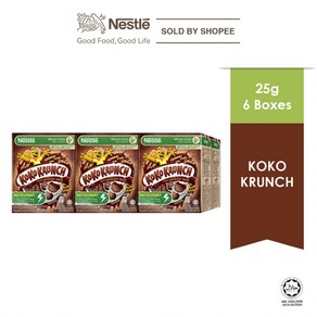 네슬레 코코크런치 미니 시리얼 Nestle KOKO KRUNCH 25g x 6박스, 1개