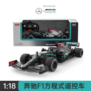 메르세데스-벤츠 AMG RC카 F1 포뮬러 1 충전 모델 무선조종 미니카, 공식 표준, A. 블랙 메르세데스 벤츠 F  1 18, 1개