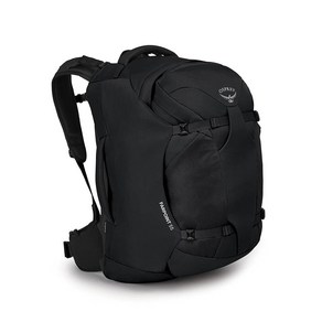 오스프리 남성용 파포인트 55L 백팩 그레이, 40L, Black, 1개