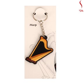 KeyChain Hap 하프 악기 열쇠고리 Key Ring, [WBA43] 하프 KeyChain 열쇠고리 Key-Ring 악기 키링