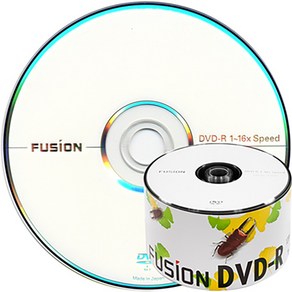 퓨전 16배속 4.7GB DVD-R 데이터용 50장 케이크박스 포장/공DVD, 1개