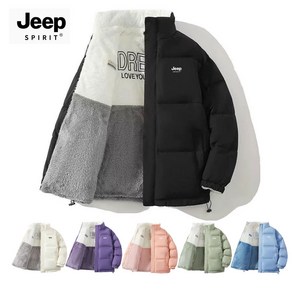 센트리엘리 지프 JEEP SPIRIT 양면 후리스 패딩 점퍼 플리스점퍼 뽀글이 패딩스탠드카라 JP9073