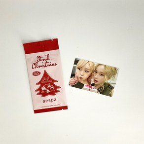 에스파 지젤 윈터 2024 핑크 크리스마스 포토카드 포카 1 aespa GISELLE WINTER 2024 PINK CHRISTMAS PHOTOCARD 1