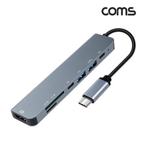 FA919 Coms 노트북 C타입 멀티 도킹 HDMI PD 카드리더 USB허브, 1개