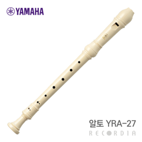 야마하 알토 리코더 저먼식 YRA-27III, 혼합색상, 1개