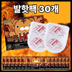 로수어 따뜻HOT팩 붙이는 발난로 발핫팩29.9g/2P (30개), 30개