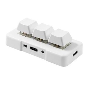 한손키보드 MK321BT 기계식 블루 스위치가 있는 3 키 미니 맞춤형 USB + BT 듀얼 모드 오피스 게임 멀티미디어, [01] 블루 스위치, 없음, 없음, 한손 키보드