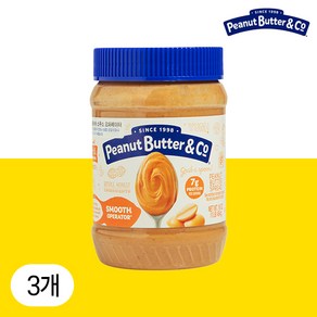 피넛버터앤코 스무스 땅콩버터잼, 454g, 3개