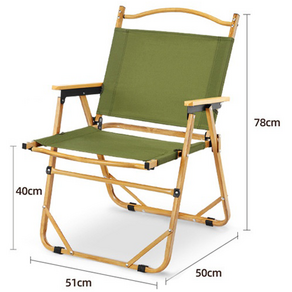 웨이브스타일 느티나무 휴대용 접이식 캠핑의자, 1개