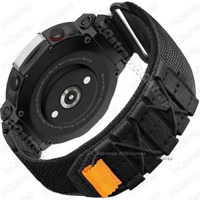 Huami Amazfit T ex 2 3 울트라 팔찌용 다채로운 나일론 스트랩 Amazfit T ex 프로 티라노사우르스 밴드 교체 손목 밴드, Black, T-Rex Ulta, S-length 135mm-150mm, 1개