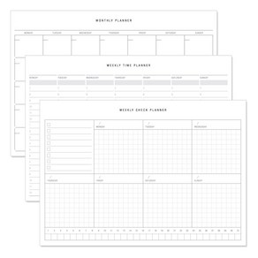 데얼스 A5 스케줄러 먼슬리 + 위클리 + 위클리타임